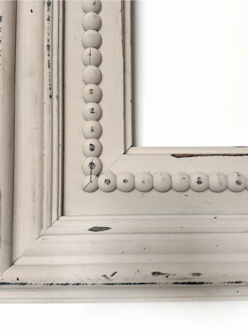 Large Beaded Wood Frame